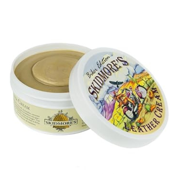 Skidmore's Biker Edition Leather Cream – Motorcycle Leather Cleaner & Conditioner