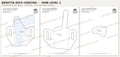 Beretta 85FS Cheetah OWB Level 2 holster pattern pieces, watermarked preview