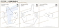 CZ 75 B OWB Level 2 holster pattern pieces, watermarked preview