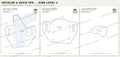 Heckler & Koch VP9 OWB Level 1 holster pattern pieces, watermarked preview
