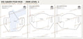Sig Sauer P320 M18 OWB Level 1 holster pattern pieces, watermarked preview