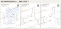 Sig Sauer P320 M18 OWB Level 2 holster pattern pieces, watermarked preview