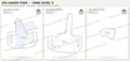 Sig Sauer P365 OWB Level 2 holster pattern pieces, watermarked preview