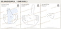 Sig Sauer P365 XL OWB Level 2 holster pattern pieces, watermarked preview