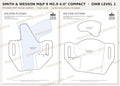 Smith & Wesson M&P 9 M2.0 4" Compact OWB Level 1 holster pattern pieces, watermarked preview