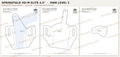 Springfield XD-M Elite 4.5" OWB Level 2 holster pattern pieces, watermarked preview