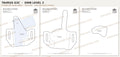 Taurus G3C OWB Level 2 holster pattern pieces, watermarked preview