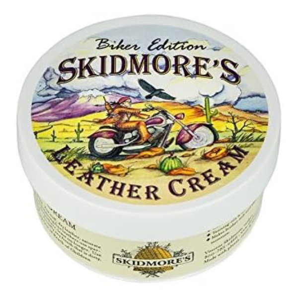Skidmore's Biker Edition Leather Cream – Motorcycle Leather Cleaner & Conditioner