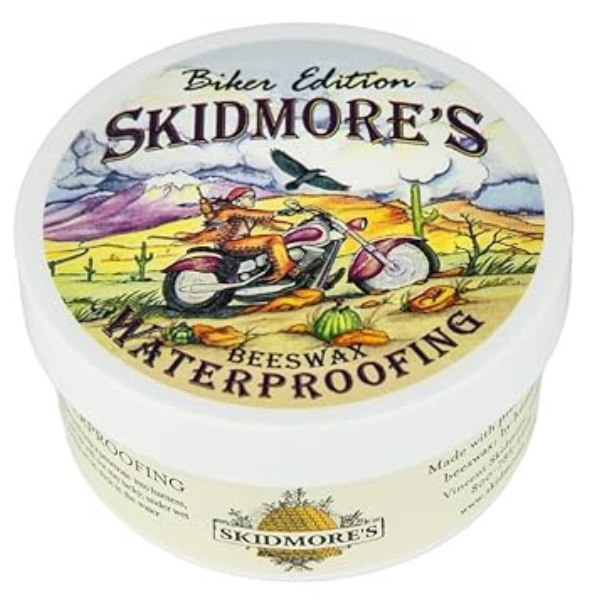 Skidmore's Biker Edition Beeswax Waterproofing – Motorcycle Leather Waterproofing Treatment