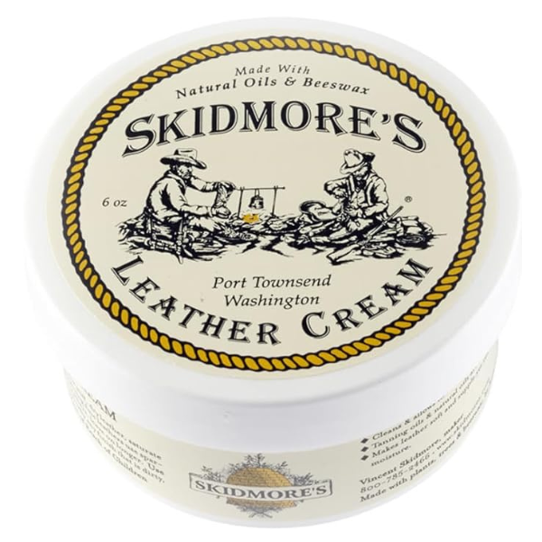 Skidmore's Original Leather Cream, natural leather cleaner and conditioner