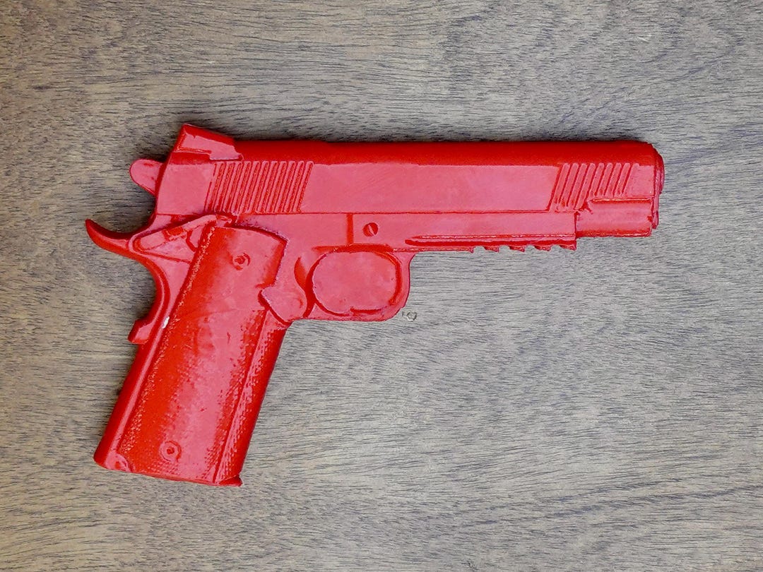 1911 5" W/Rails holster making prop — mold tool