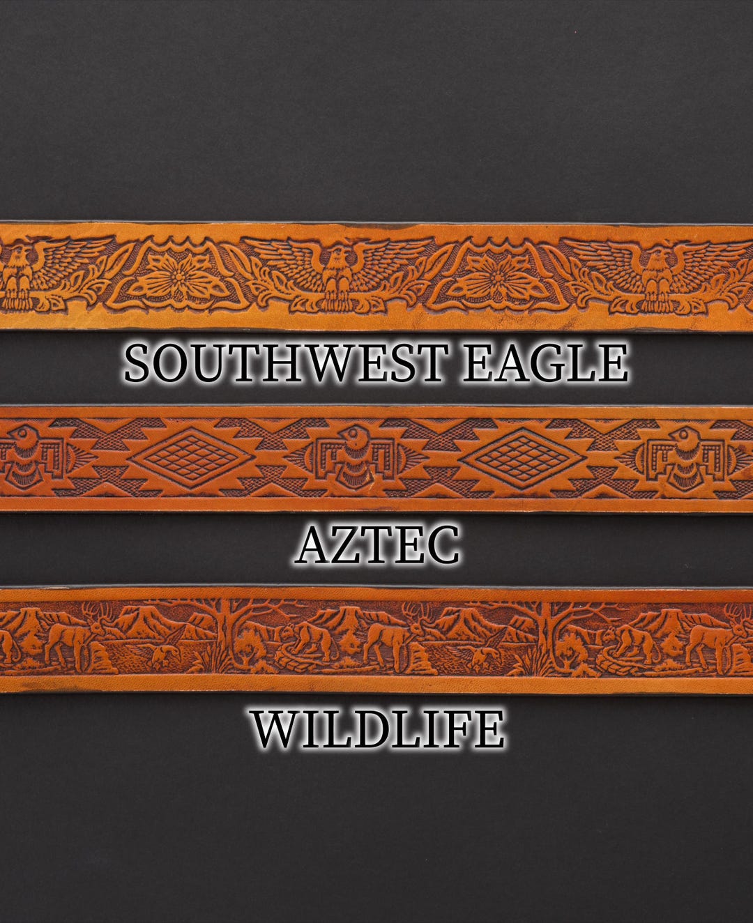 Handmade leather belt — available color options