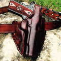 Beretta Cheetah 80X OWB Level 2 holster pattern — pattern piece