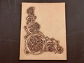 Sheridan Floral 3D printed leather stamp