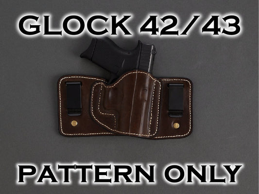 Glock G-42 2 Clip IWB Holster Pattern Digital Download My Store