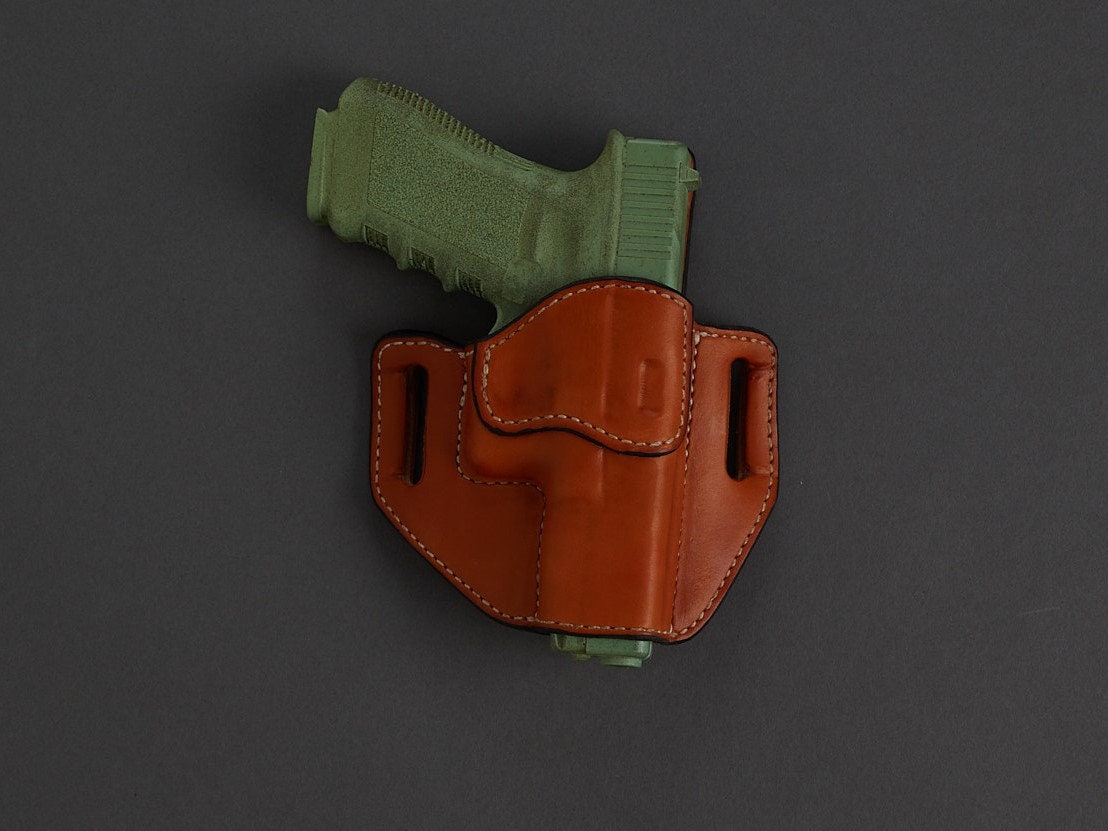 Glock G20/21 OWB holster pattern — pattern piece layout