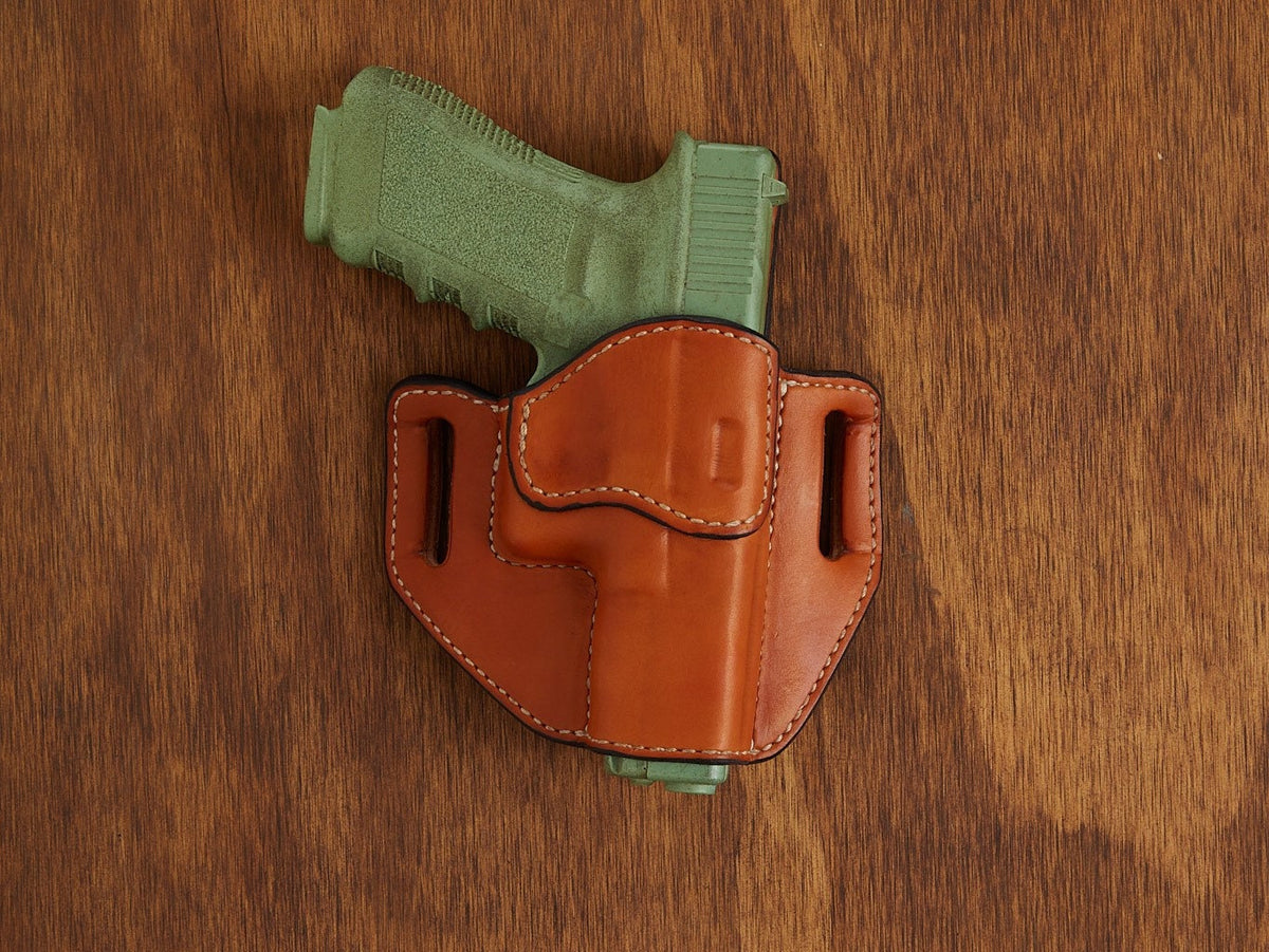 Glock G20/21 OWB holster pattern — assembled holster