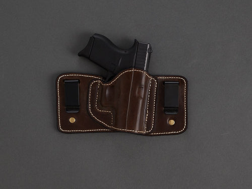 1911 4.25" IWB 2-clip holster pattern — assembled holster view