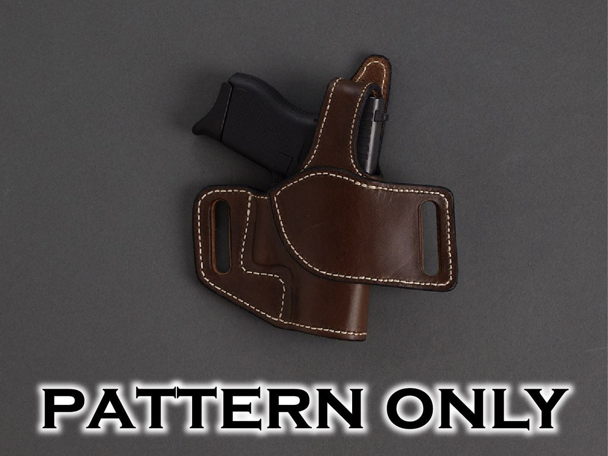 1911 5" Tab Level 2 holster pattern — pattern pieces laid out