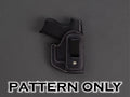 1911 5" 1-clip IWB w/ mag holster pattern — pattern pieces laid out