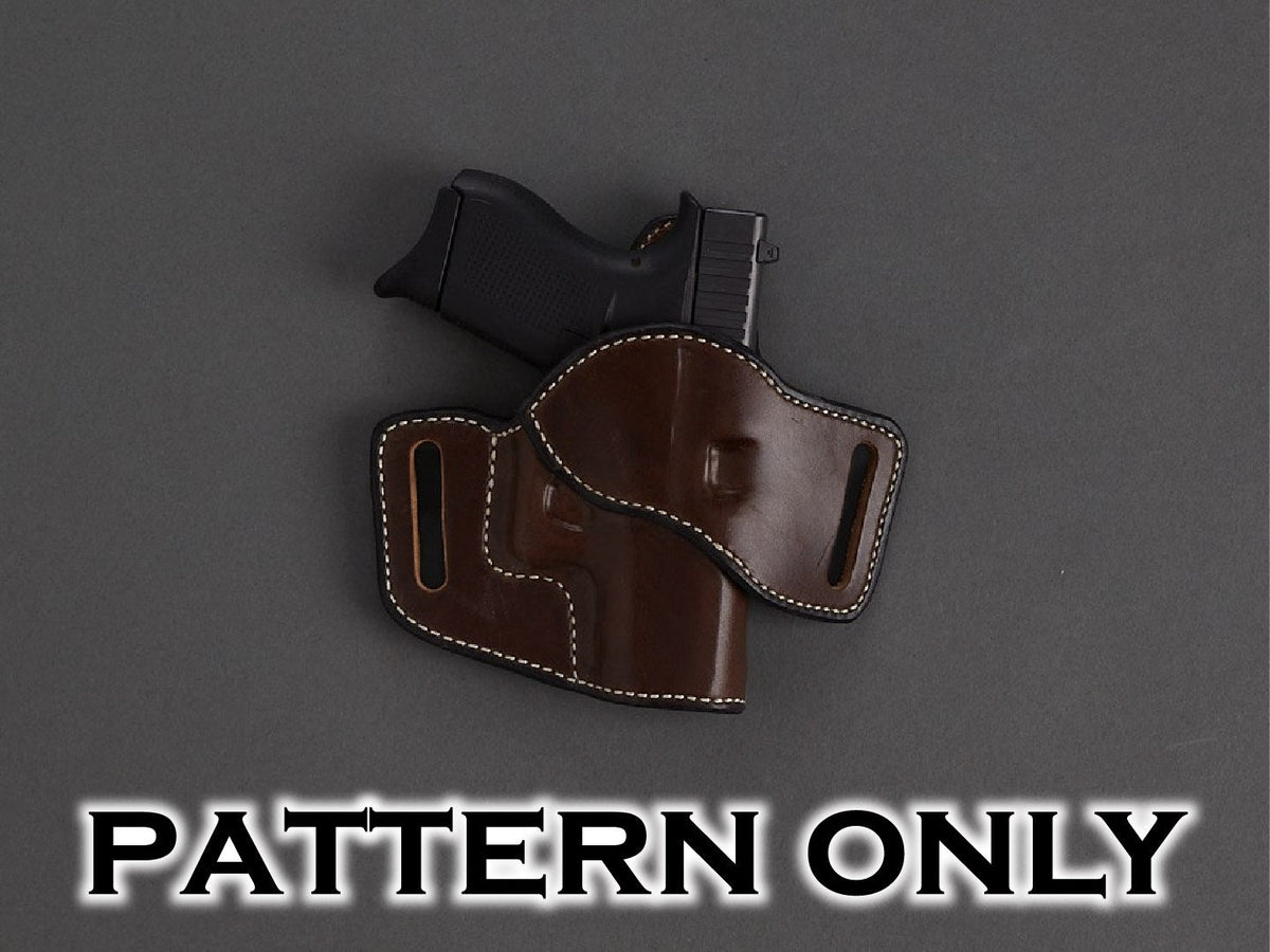 1911 5" Tab Level 1 holster pattern — pattern pieces laid out