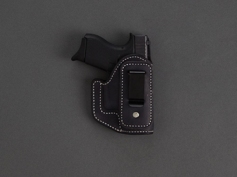 S&W M&P Shield IWB holster — clip attachment detail