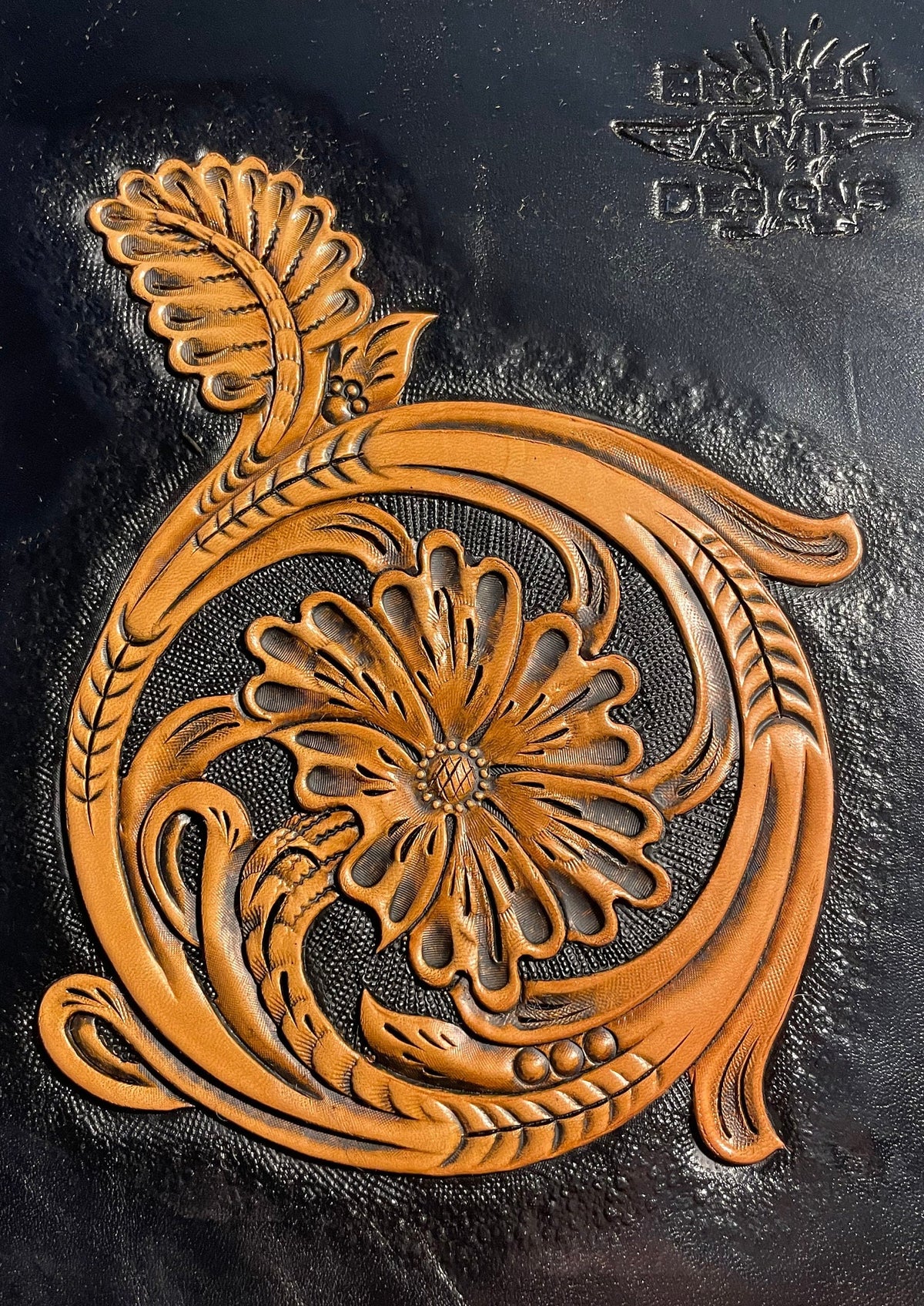 Sheridan Tooling Pattern #122 — single flower design