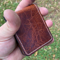 Front Pocket Wallet Pattern — finished wallet front view
