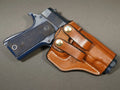 Double Loop IWB holster — leather finish detail