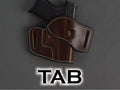 S&W K-Frame 4" tab holster pattern — pattern pieces