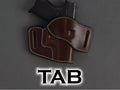 Tab Level 1 holster pattern — pattern pieces laid out
