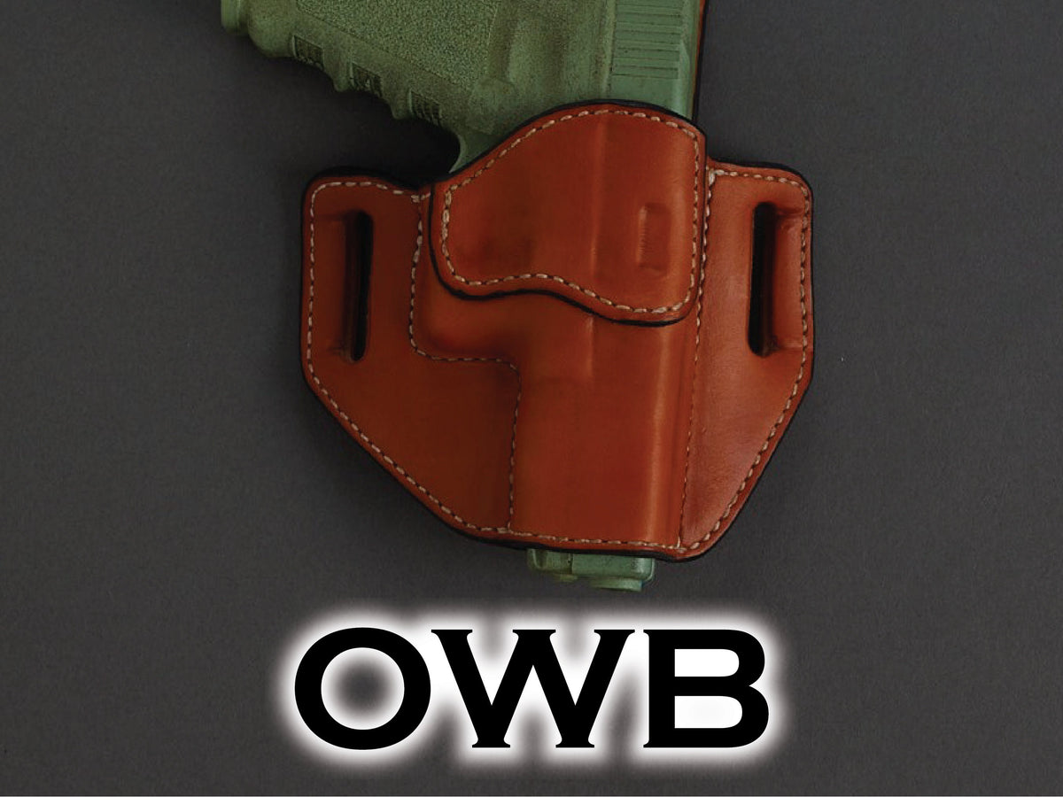 Colt King Cobra OWB holster pattern — front view