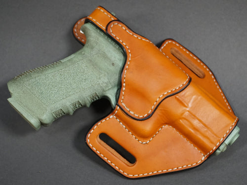 Ruger Model 57 OWB holster pattern — assembled holster